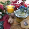 Handgefertigte Bienenwachskerze aus 100% reinem Bienenwachs im 80 ml Glas